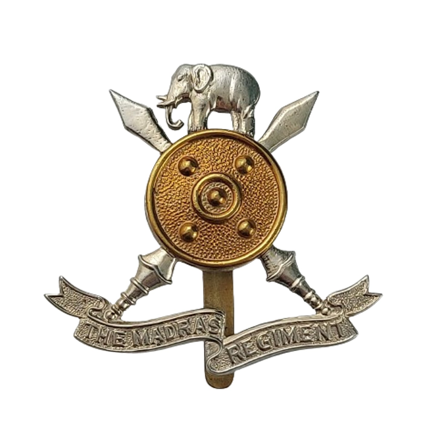 Post-WW2 Indian Army The Madras Regiment Cap Badge