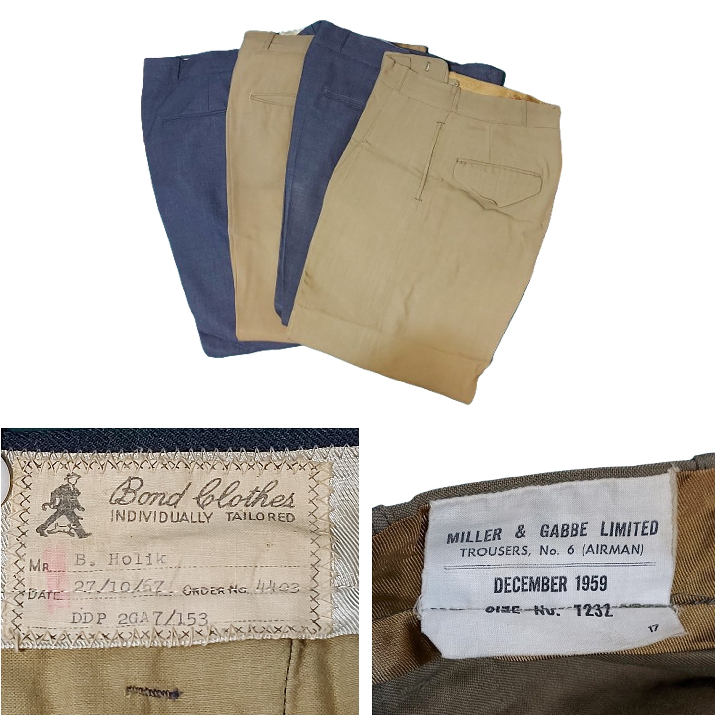 WW2 Polish Air Force Post-WW2 RCAF Royal Canadian Air Force Named Uniform Set