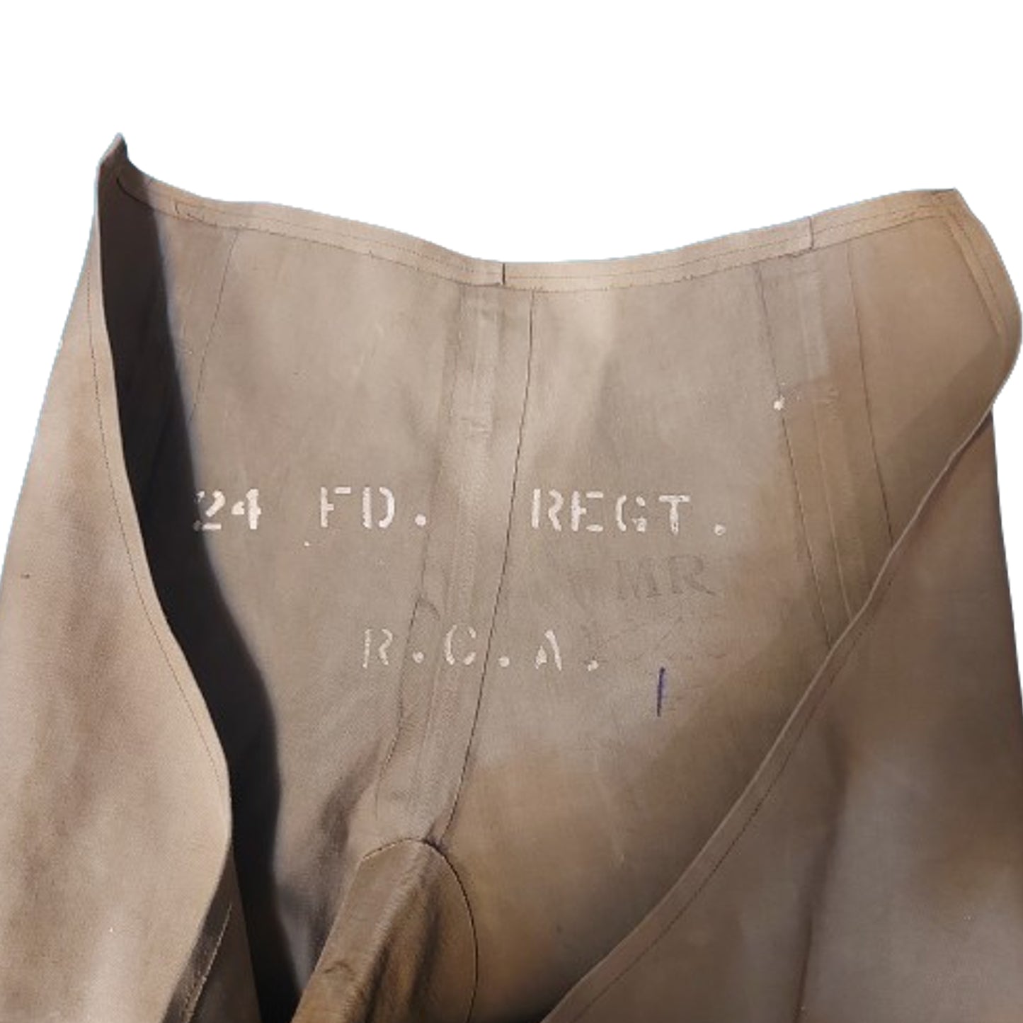 WW2 Canadian Named Dispatch Rider Waterproof Waders -24th Field Regiment / Rocky Mountain Rangers
