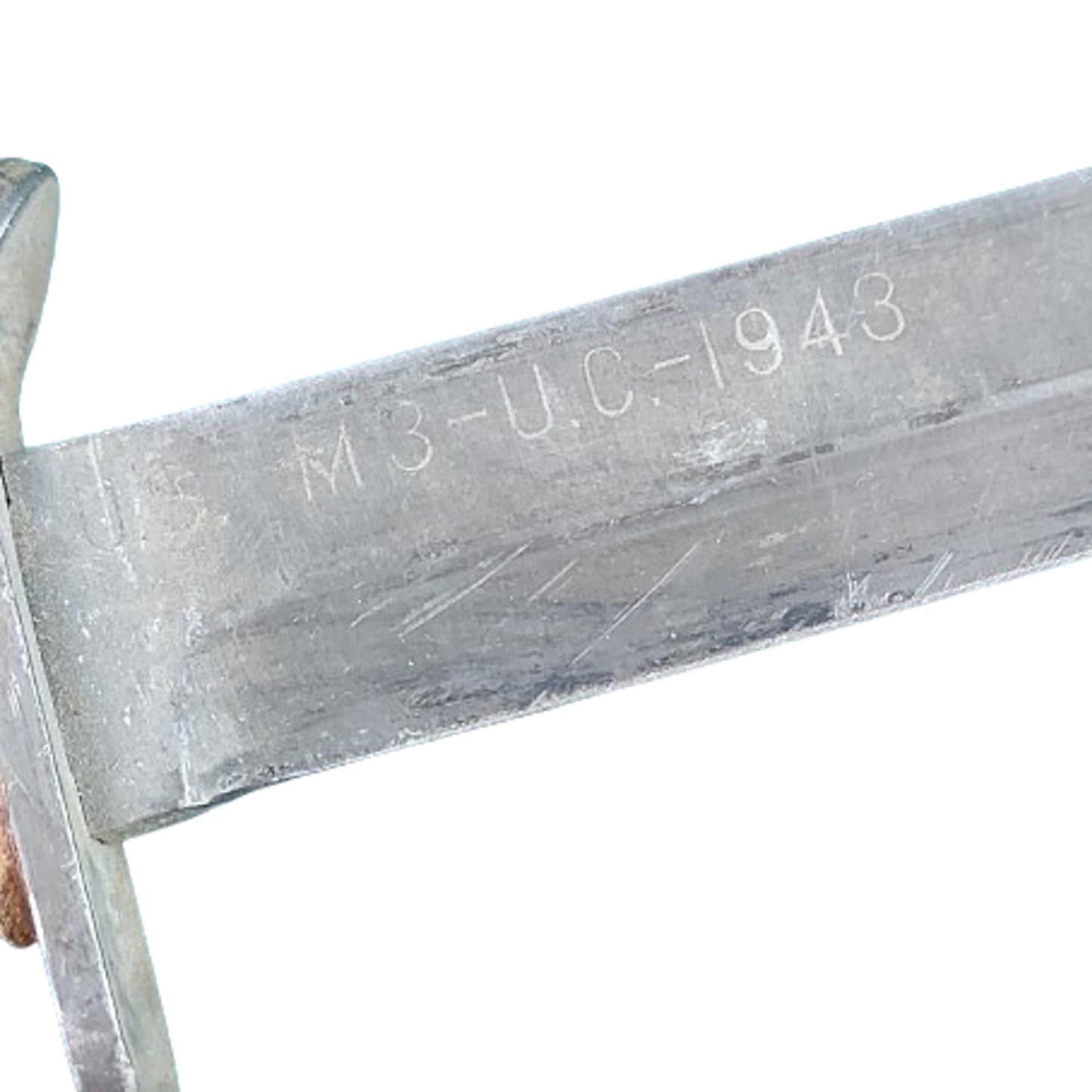 WW2 Canadian Issue Named M3 Knife And Case Knife In Scabbards -Adak Kiska Service