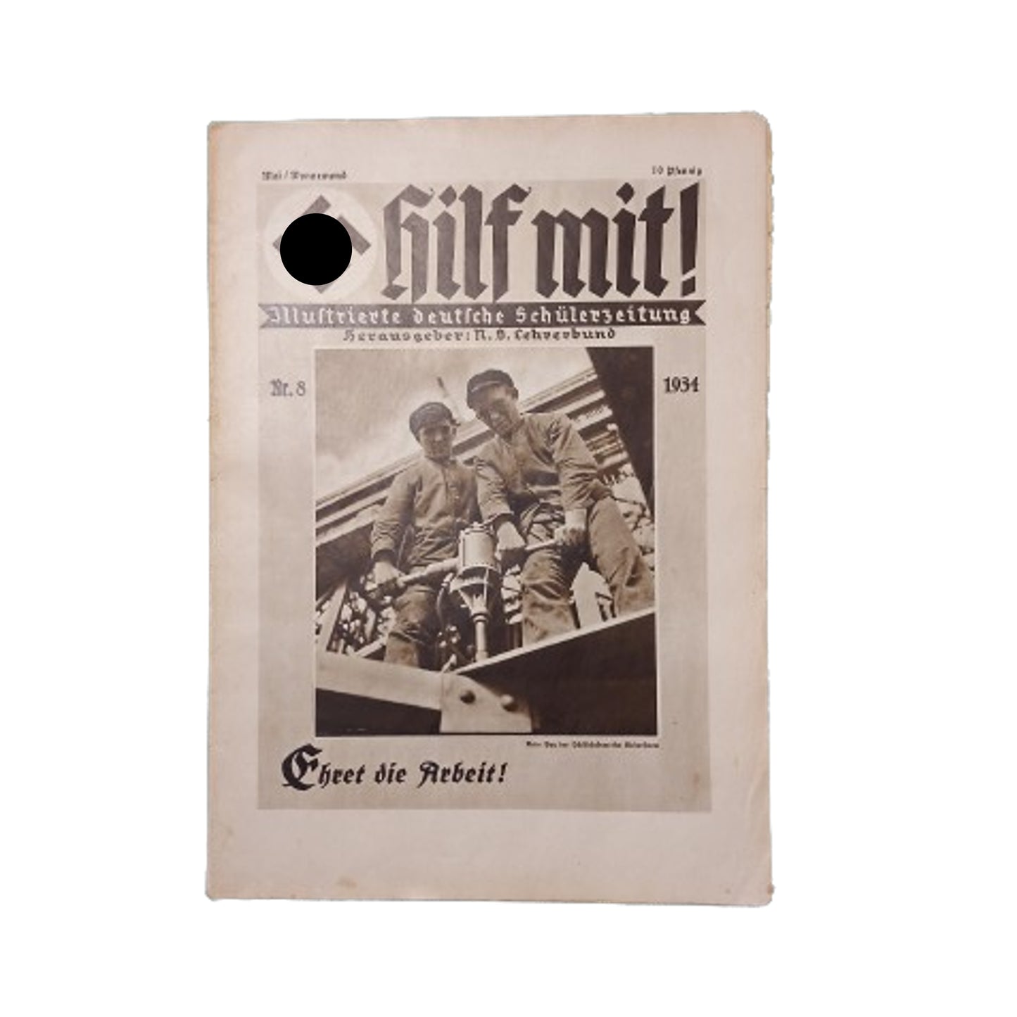 WW2 German Hilf Mit Magazine Issue #8 1934