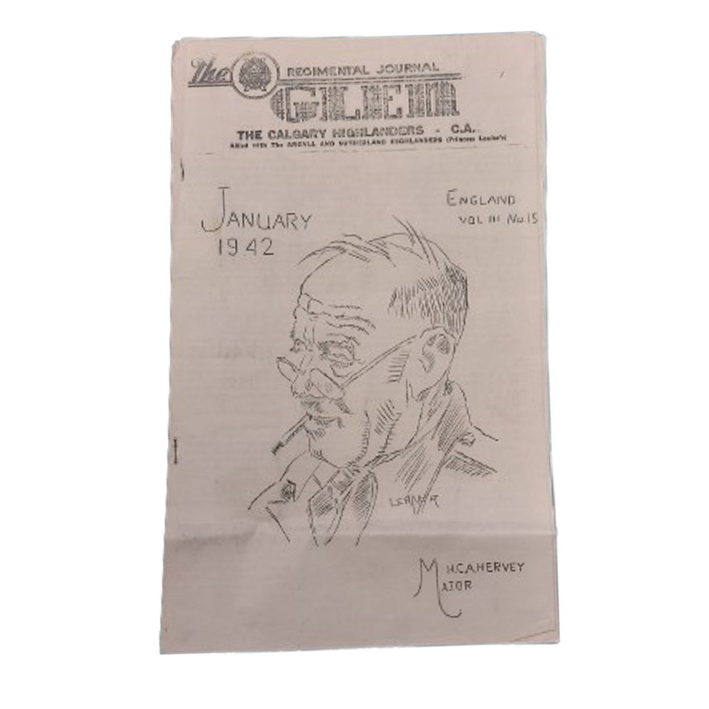 WW2 Calgary Highlanders 'The Glen' Regimental Journal January 1942