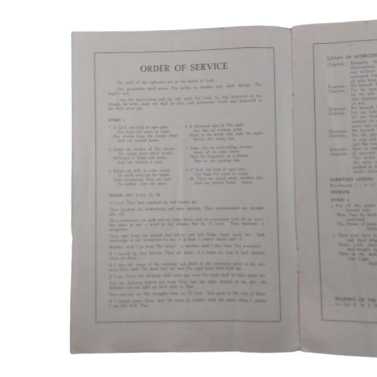 WW2 15th Canadian Field Regiment 4th Canadian Armoured Division Memorial Service Brochure