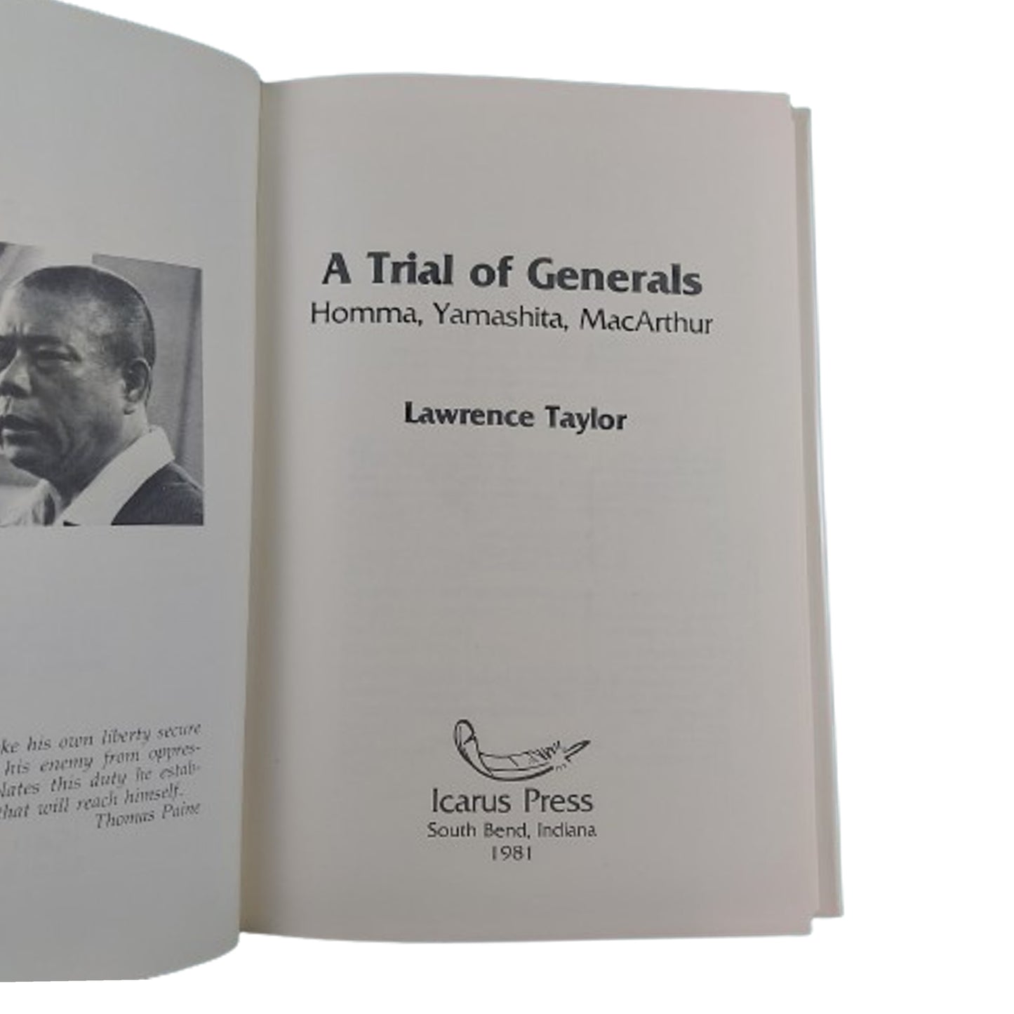 A Trial Of Generals Book