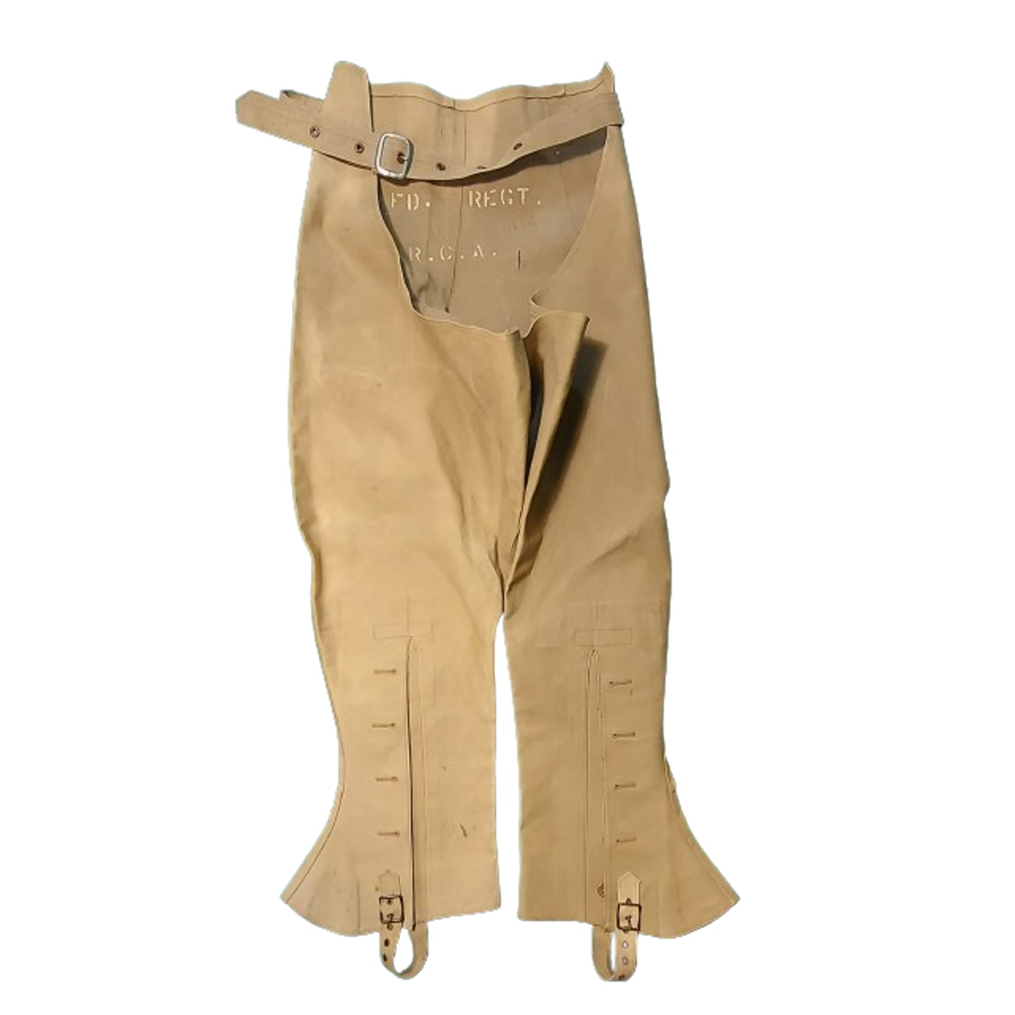 WW2 Canadian Named Dispatch Rider Waterproof Waders -24th Field Regiment / Rocky Mountain Rangers