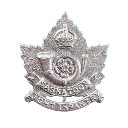 WW2 Canadian SLI Saskatoon Light Infantry Cap Badge