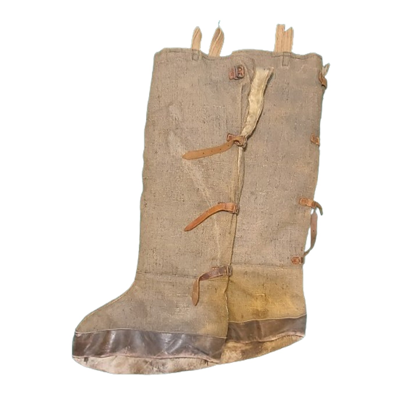 WW1 German Air Force "Metal Cloth" Flight Boots