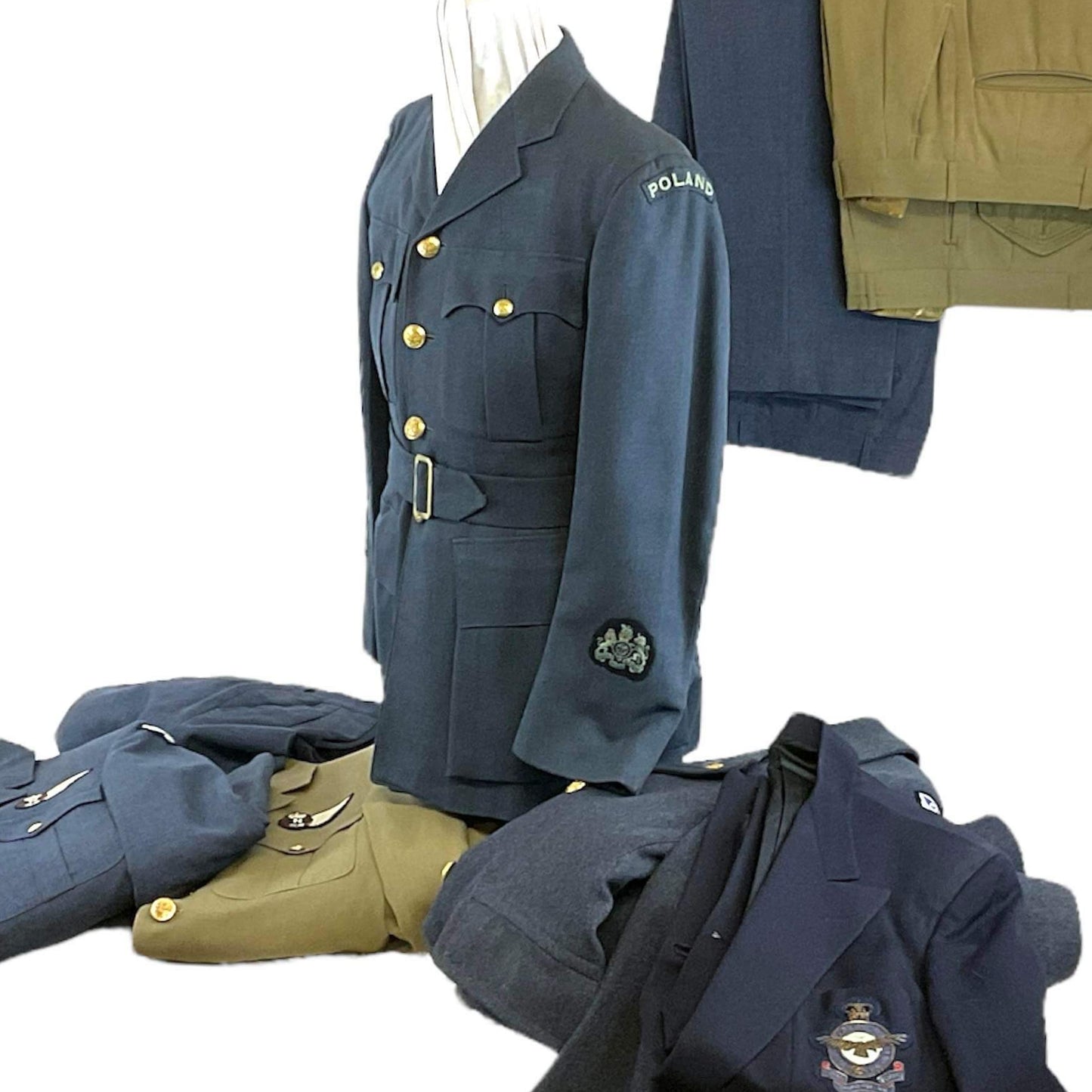 WW2 Polish Air Force Post-WW2 RCAF Royal Canadian Air Force Named Uniform Set