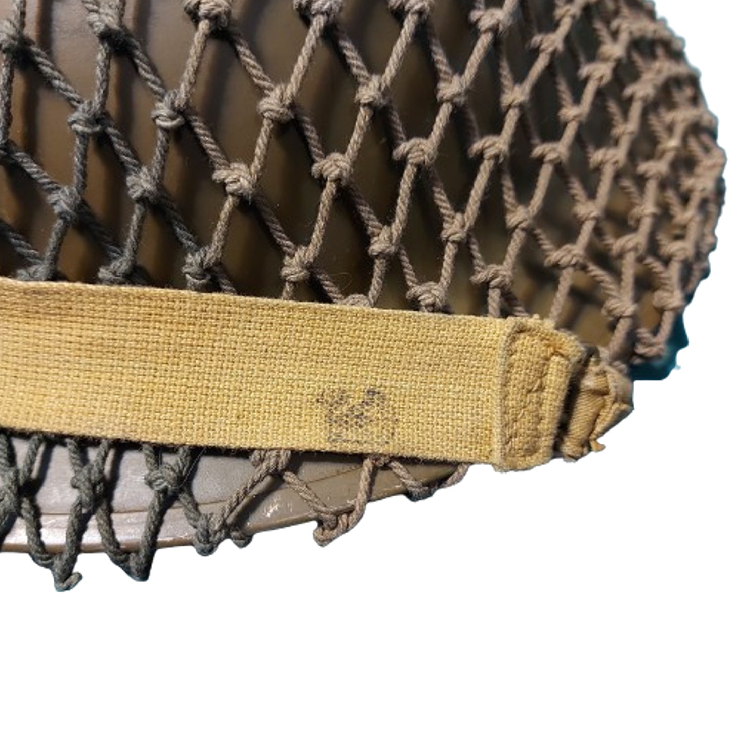 WW2 Canadian Named Mk.II Steel Combat Helmet 1942 With 2-Tone Camo Net