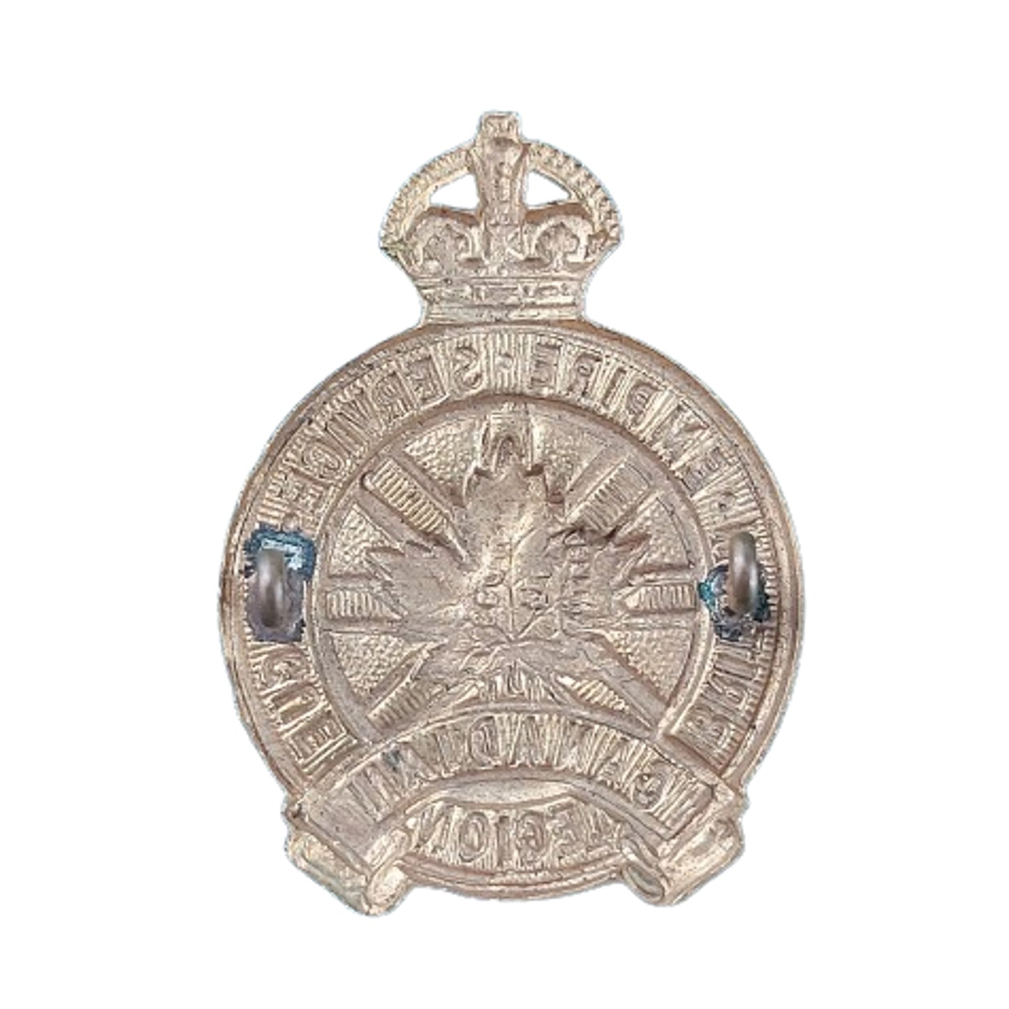 WW2 Royal Canadian Legion Cap Badge 1945
