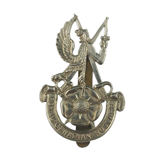 QEII 6th Duke Of Connaughts Royal Canadian Hussars Cap Badge -J.R. Gaunt