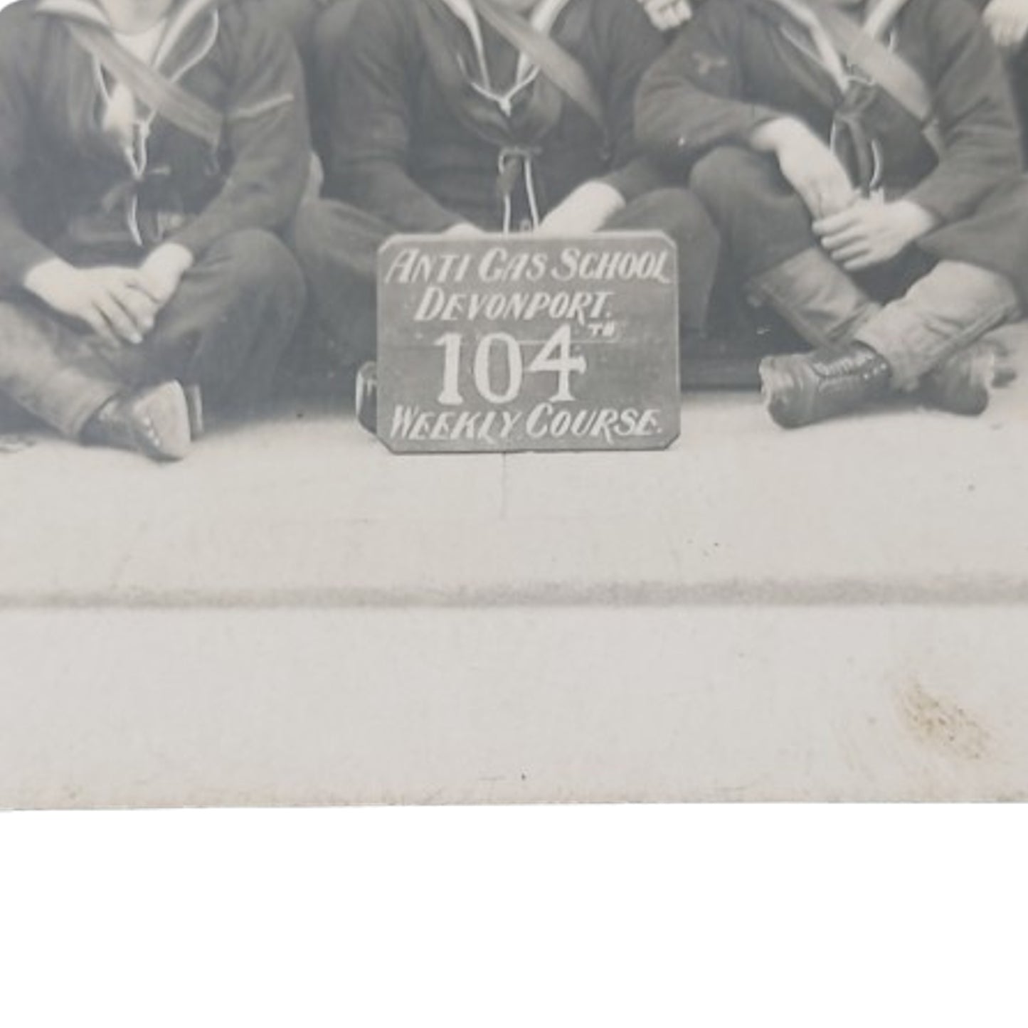 WW1 British RN Royal Navy Picture Postcard -Anti Gas School