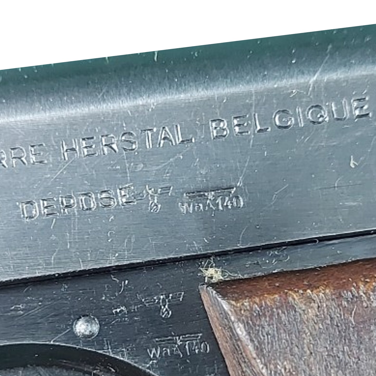 Pre-WW2 German Deactivated Model 1922 Browning Service Pistol In Issue Holster -German Occupation