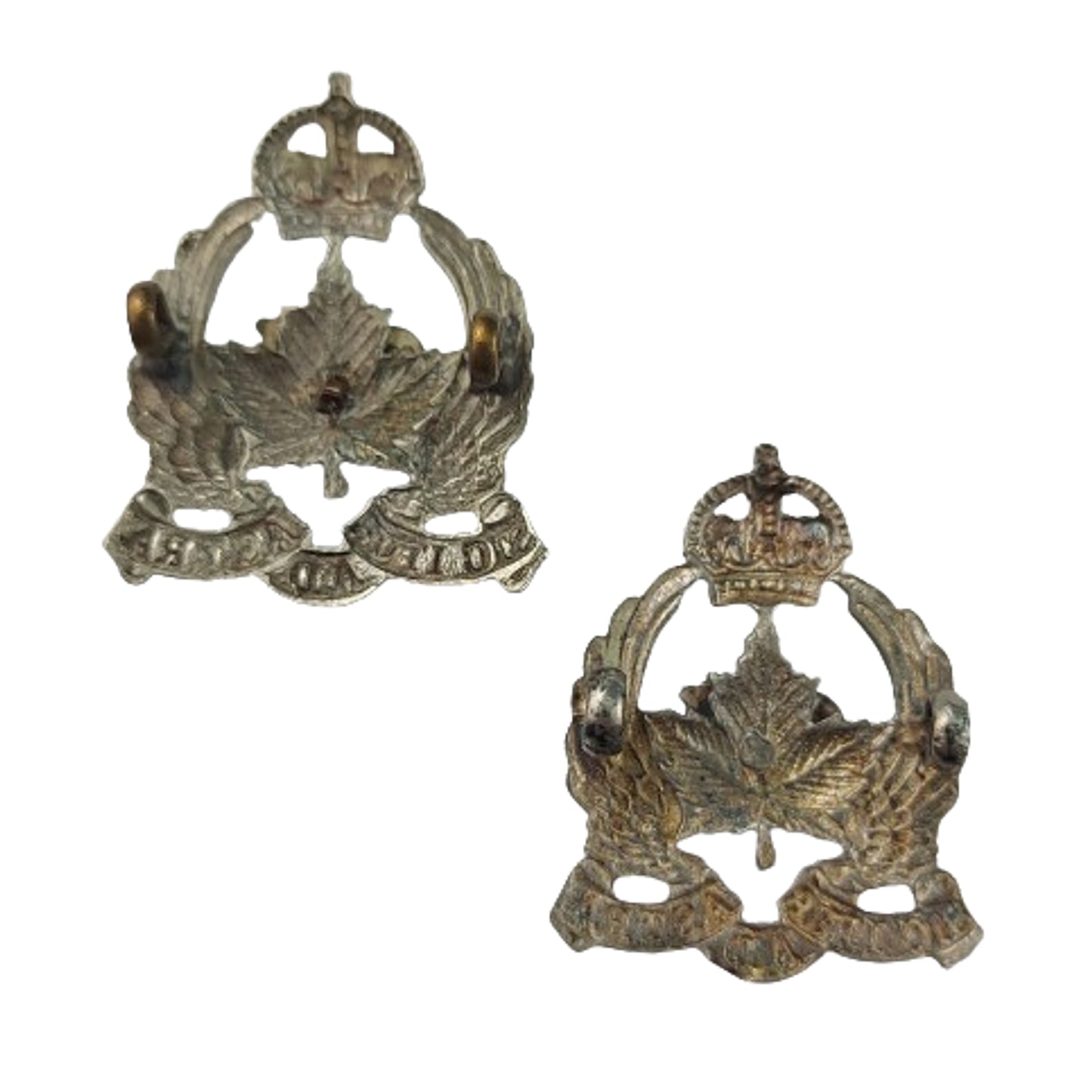 Pre-WW2 CAF Canadian Air Force 1920-1924 Collar Badge Pair