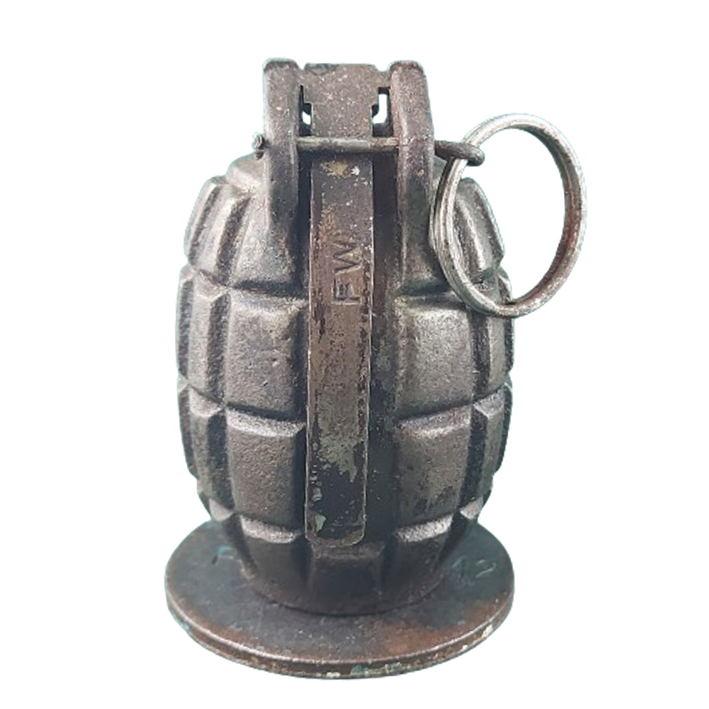WW2 Canadian Inert Discharge Cup M36 Cut-Away Mills Bomb 1942