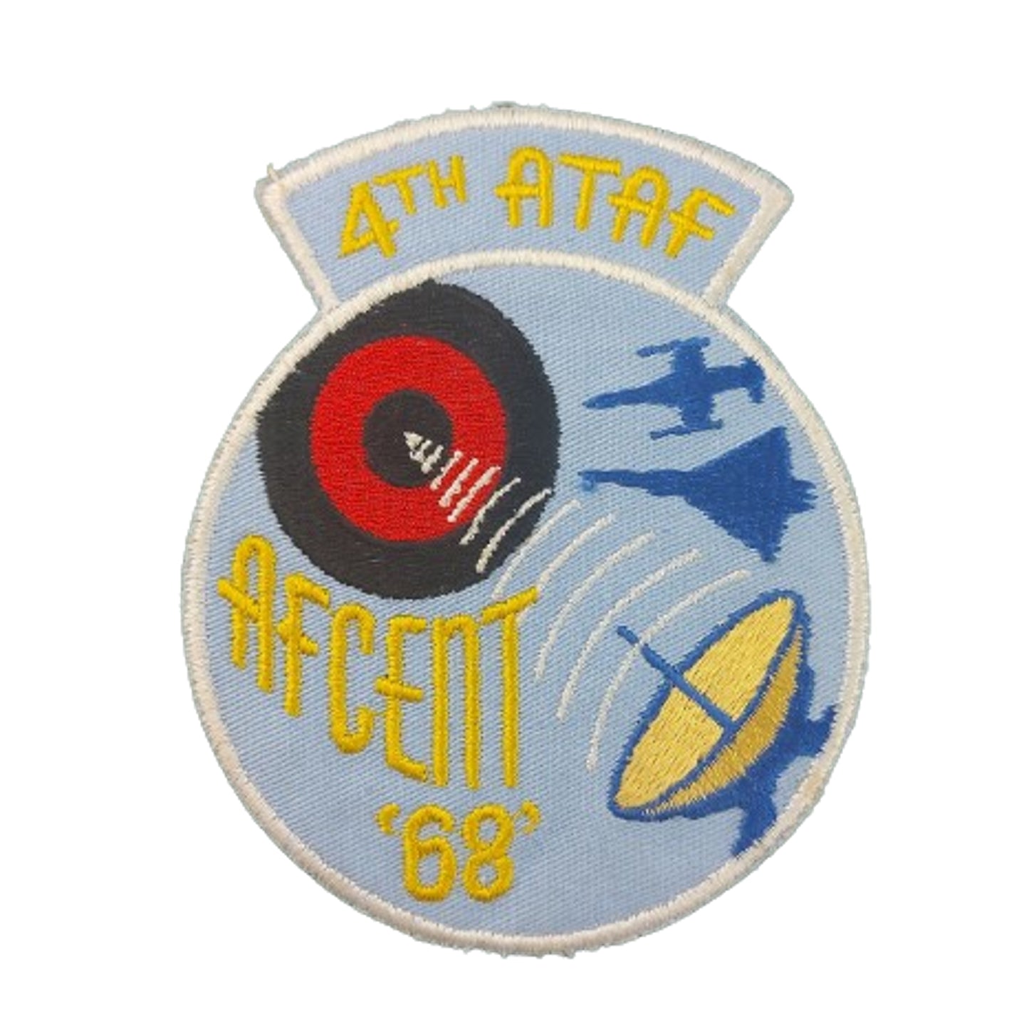 Post-WW2 Cold War Era U.S. 4th ATAF AFCENT Flight Suit Insignia 1968 -Fourth Allied Tactical Air Force