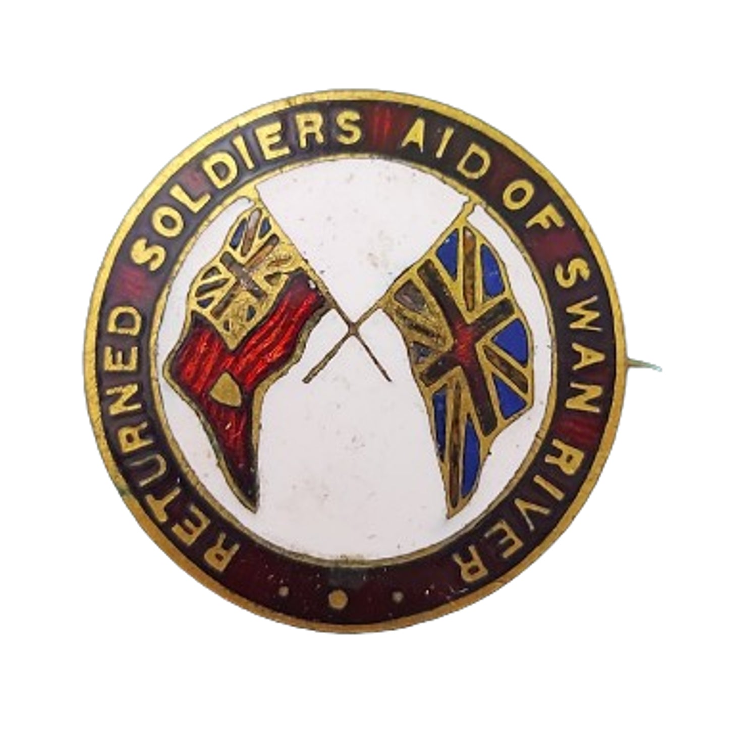 WW1 Canadian Returned Soldiers Aid Of Swan River Lapel Pin