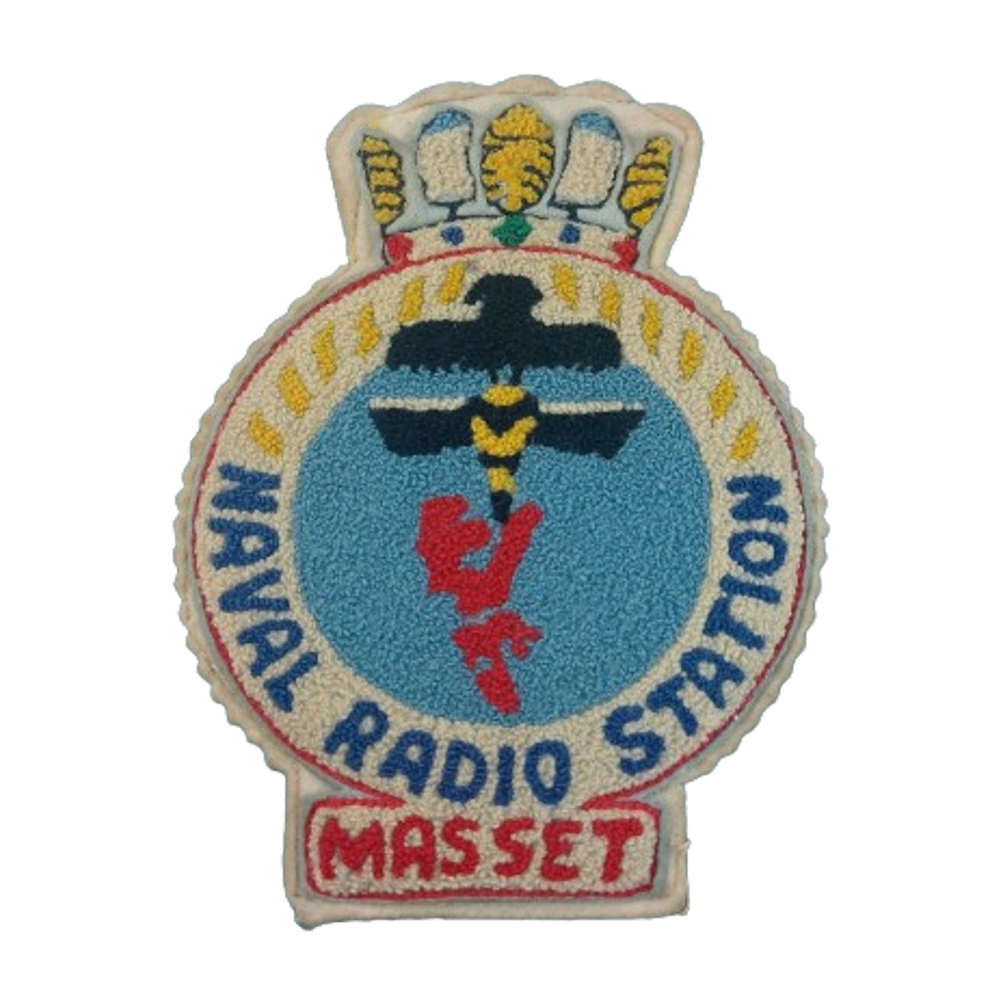 WW2 RCN Royal Canadian Navy Masset Naval Radio Station Jacket Crest