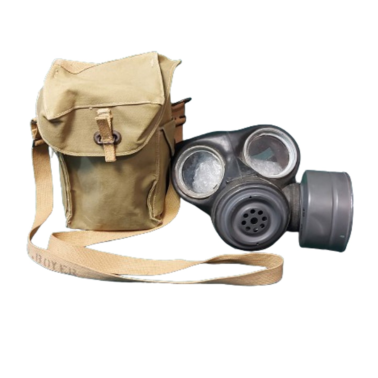 WW2 Canadian Named Mk.II Light Anti-Gas Respirator In Carrier 1943