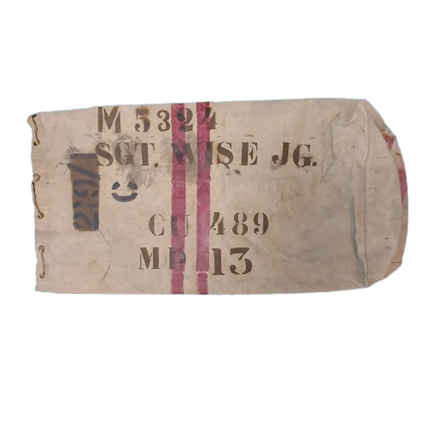 WW2 Canadian Army Kit Bag Named - 13th Field Company RCE Royal Canadian Engineers