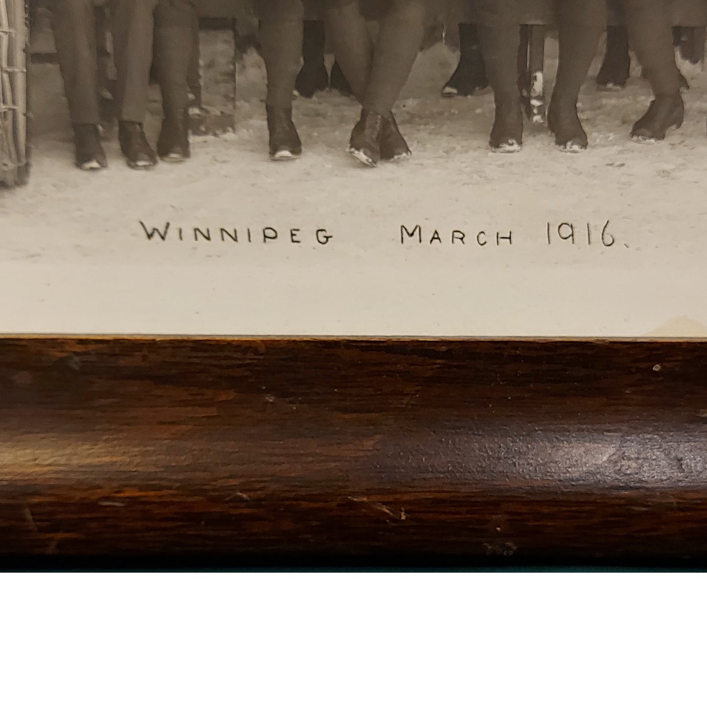 WW1 Canadian Framed 45th Battalion Band Photo 1916