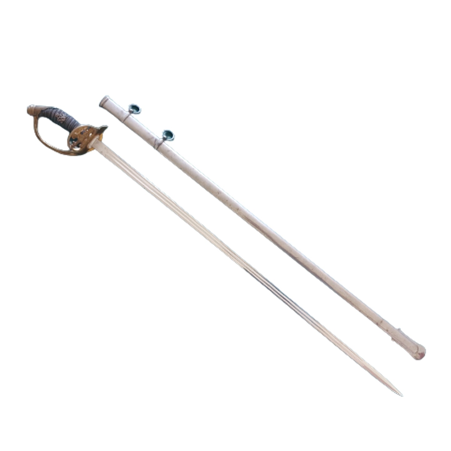 Pre-WW1 German Pattern M89 Prussian Infantry Sword In Scabbard