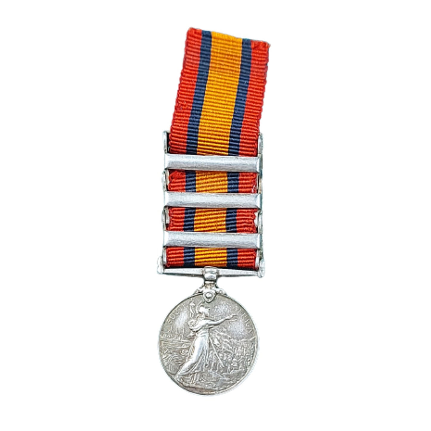 Miniature Canadian-British QSA Queen's South Africa Medal With 6 Bars