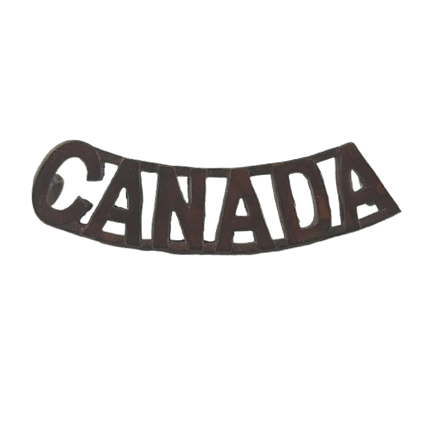 WW2 Canadian CANADA Metal Shoulder Title