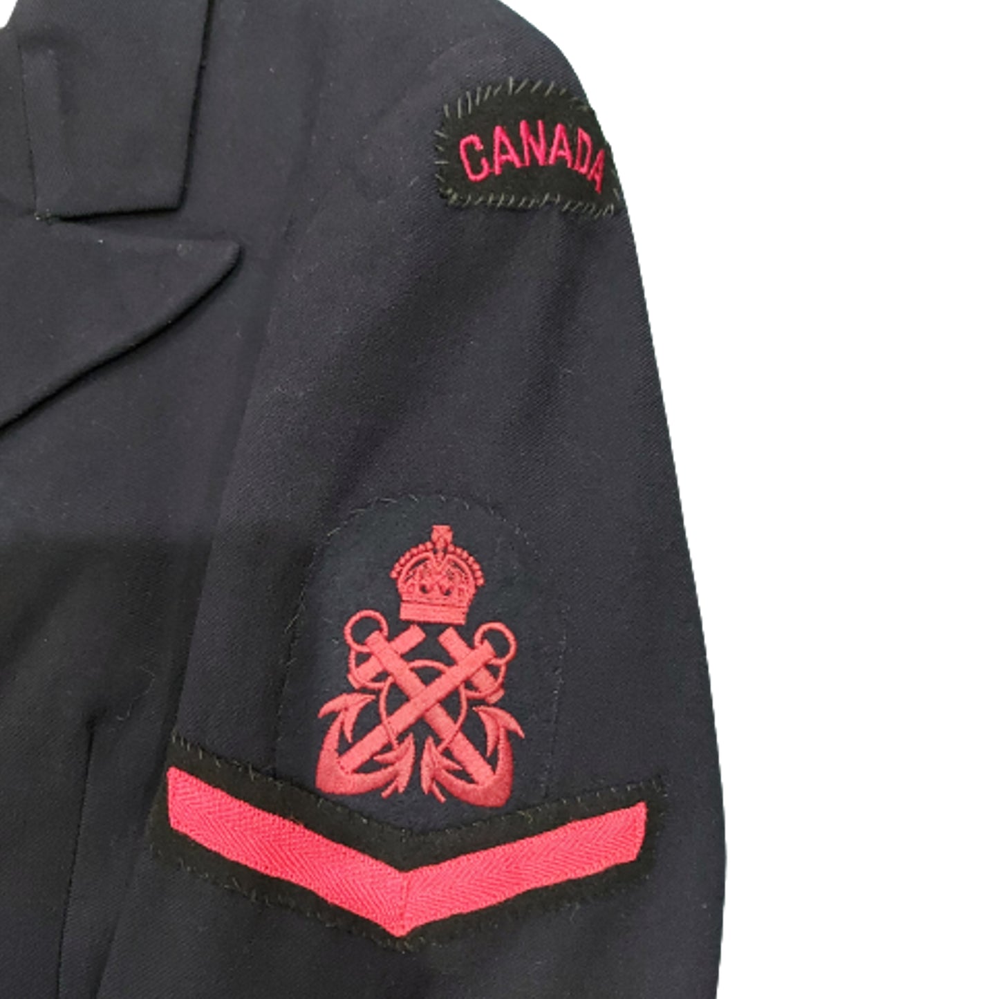 Named WW2 RCN Royal Canadian Navy Higher Submarine Detector Petty Officer's Reefer Jacket Uniform