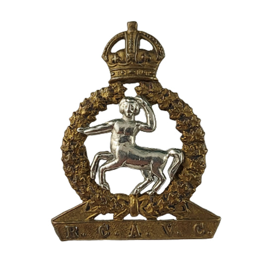 Pre-WW2 1922 Royal Canadian Army Veterinary Corps Officer's Collar Badge