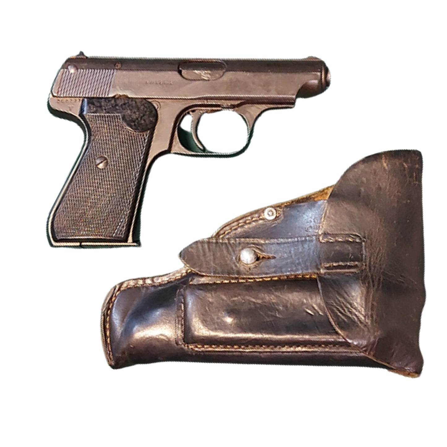 WW2 German Deactivated Sauer Model 38H Service Pistol With Marked Holster