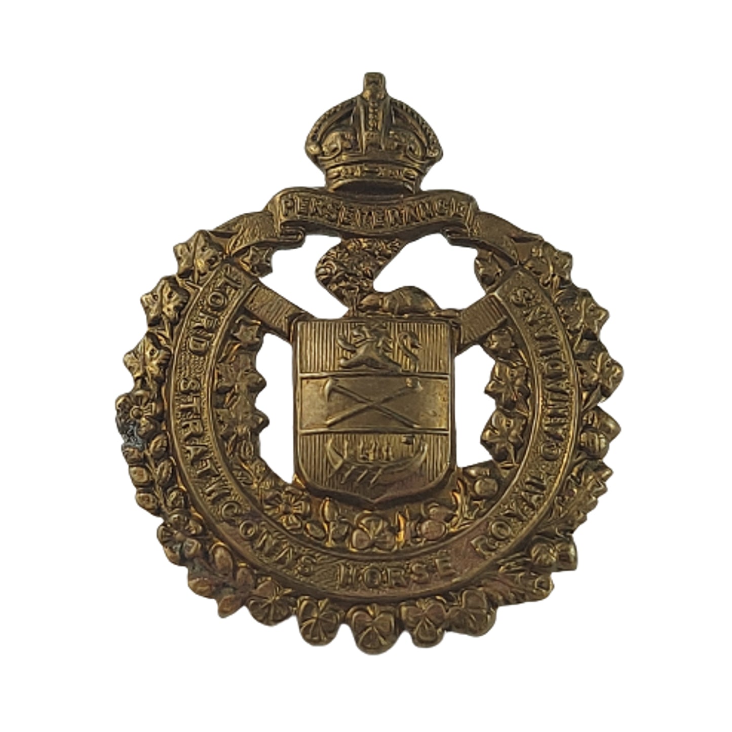 WW1 Canadian CEF LDSH Lord Strathconas Horse Cap Badge Scully Montreal