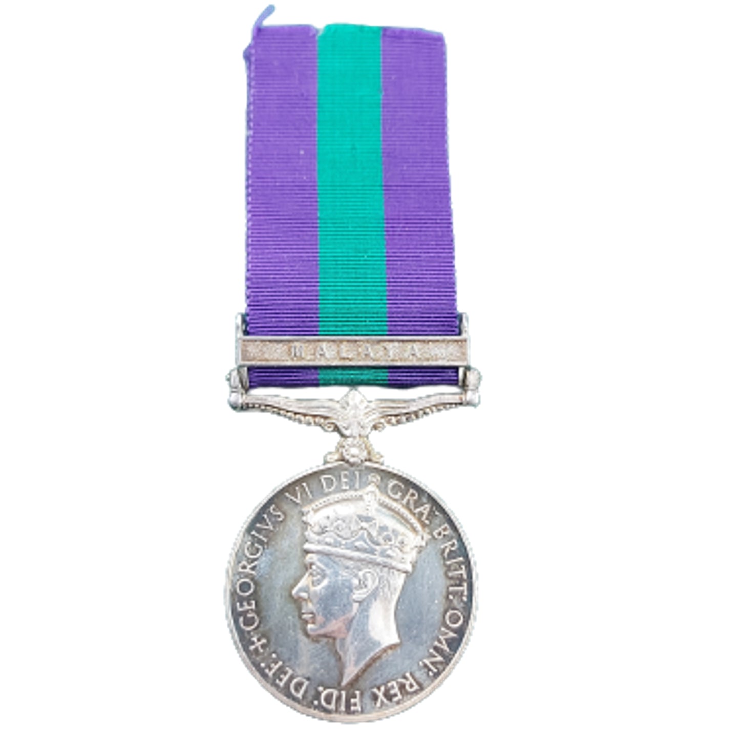 WW2 British George VI General Service Medal GSM Malaya Clasp R.A.F. Royal Air Force