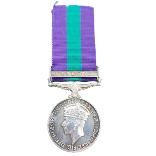 British George VI General Service Medal GSM Malaya Clasp R.A.F. Royal Air Force