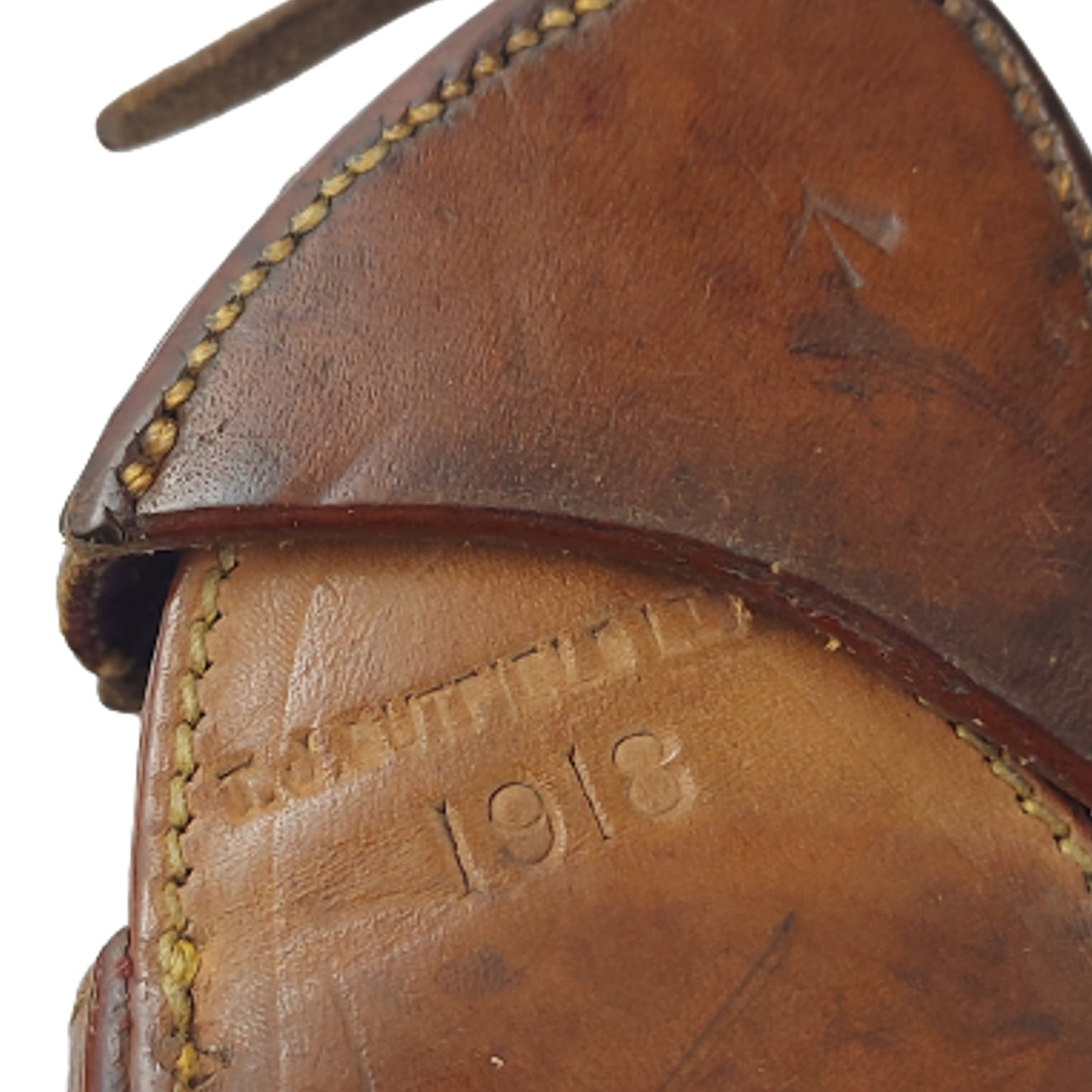 WW1 British Officer's Field Compass In Carrier With Service Number