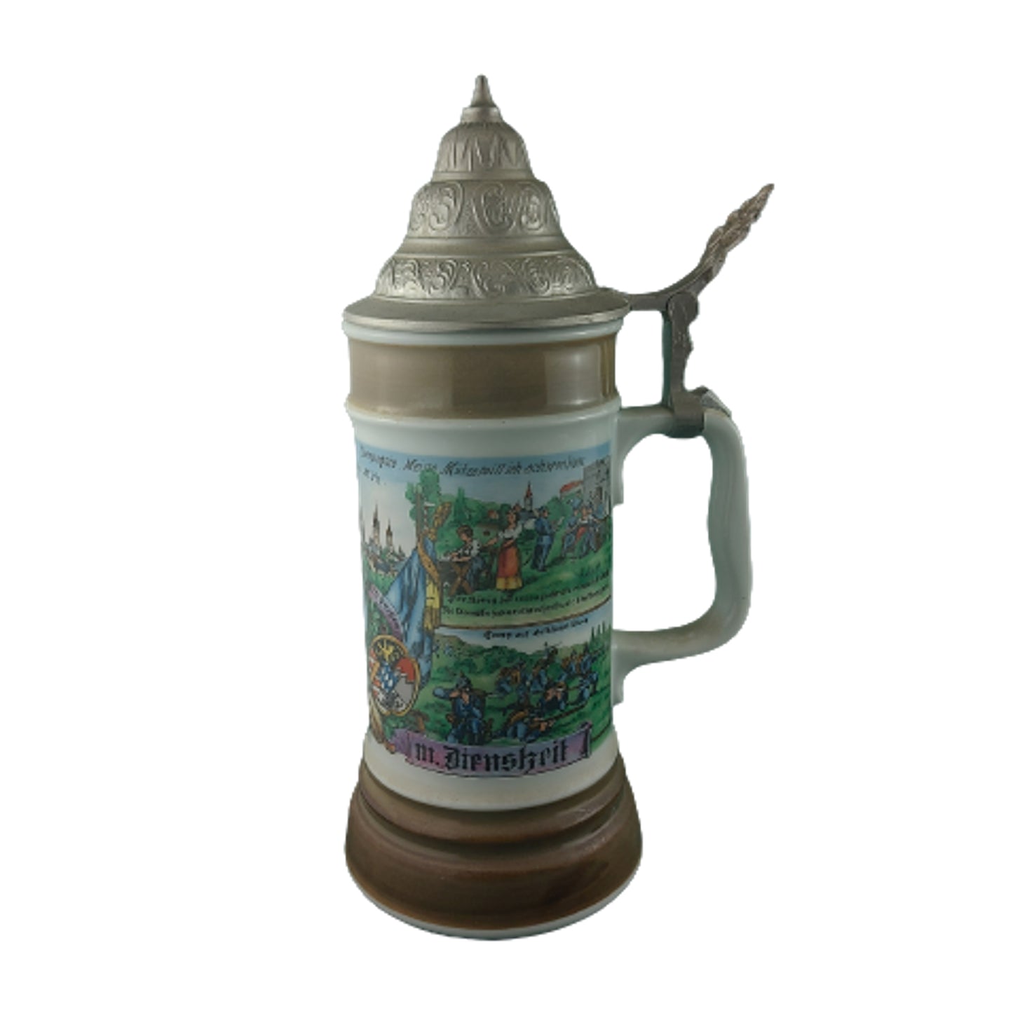 WW1 German Bavarian Porcelain Regimental Stein