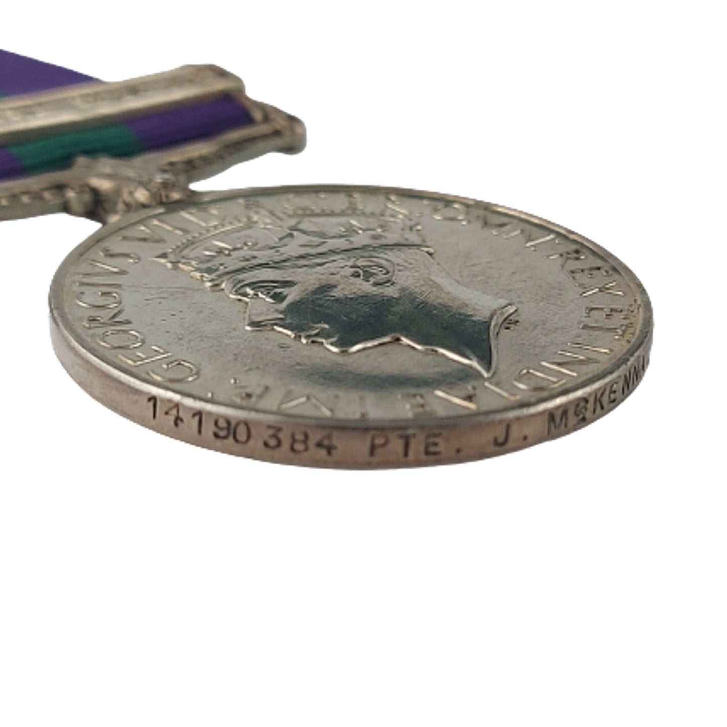 Post-WW2 British General Service Medal GSM With Palestine Bar -Argyll And Sutherland Highlanders