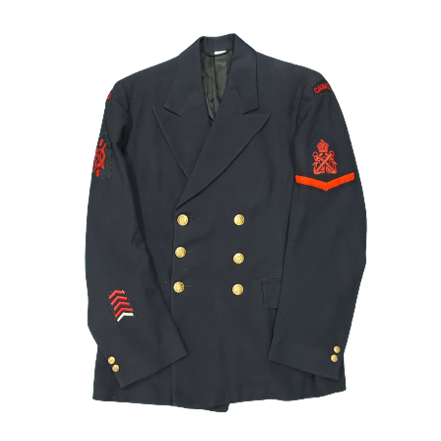 WW2 Canadian Named RCN Royal Canadian Navy Higher Submarine Detector Petty Officer's Reefer Jacket Uniform