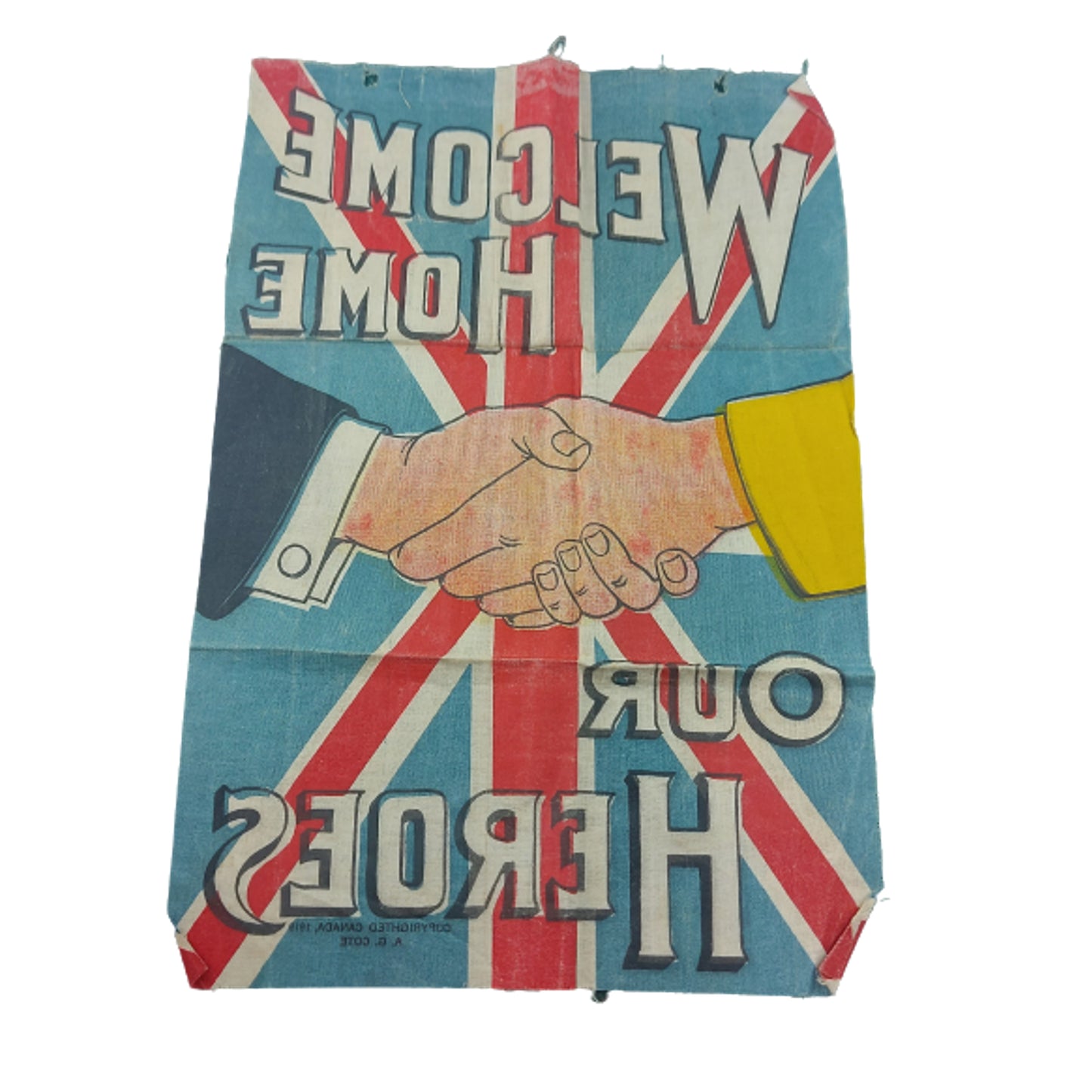 WW1 Canadian Welcome Home Our Heroes Banner