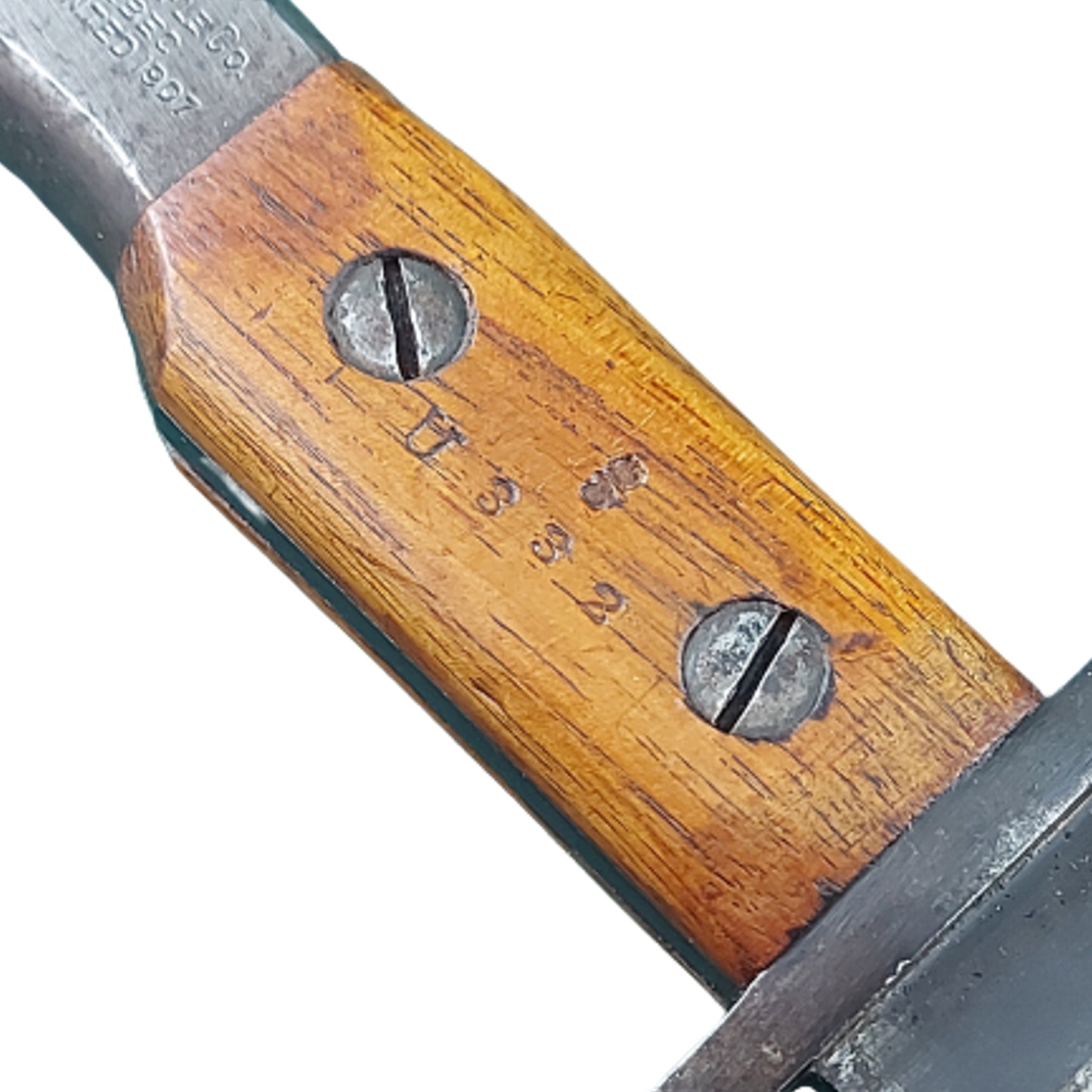 WW1 Canadian Pattern 1907 Regimentally Marked Ross Rifle Bayonet -95th Saskatchewan Rifles Regiment