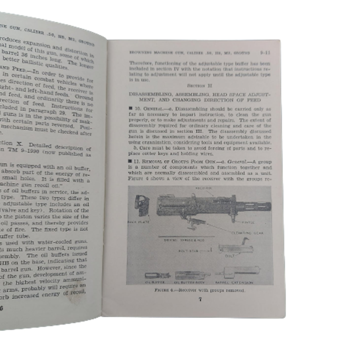 WW2 United States Manual - Browning M2 50 Ground MG- RCOC Royal Canadian Ordnance Corps