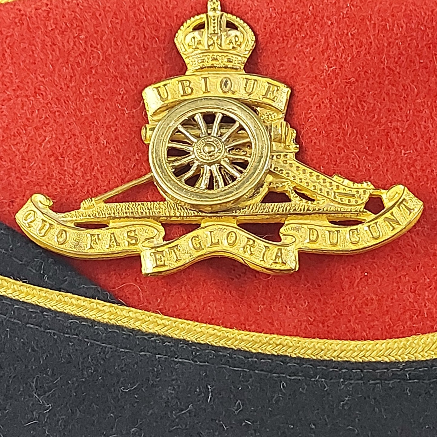 WW2 RCA Royal Canadian Artillery Officer's CFSC Colored Field Service Cap