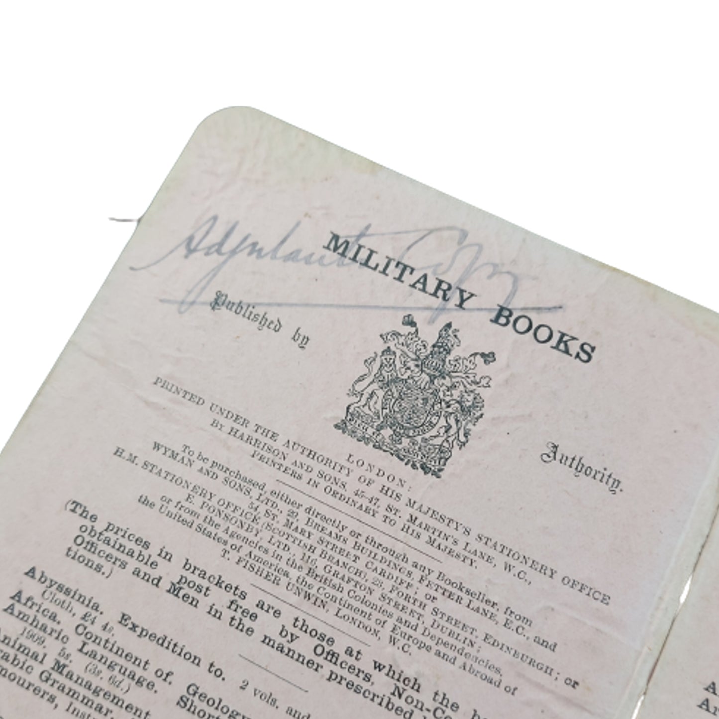 WW1 British Canadian Named Field Training Manual - Infantry Training 1914