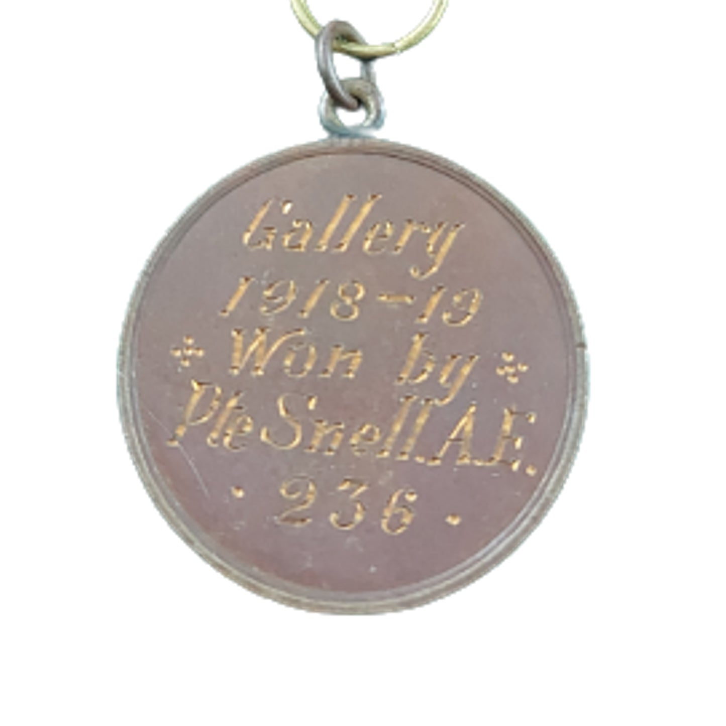 WW1 Canadian Named 103rd Calgary Rifles Association Rifle Competition Medal