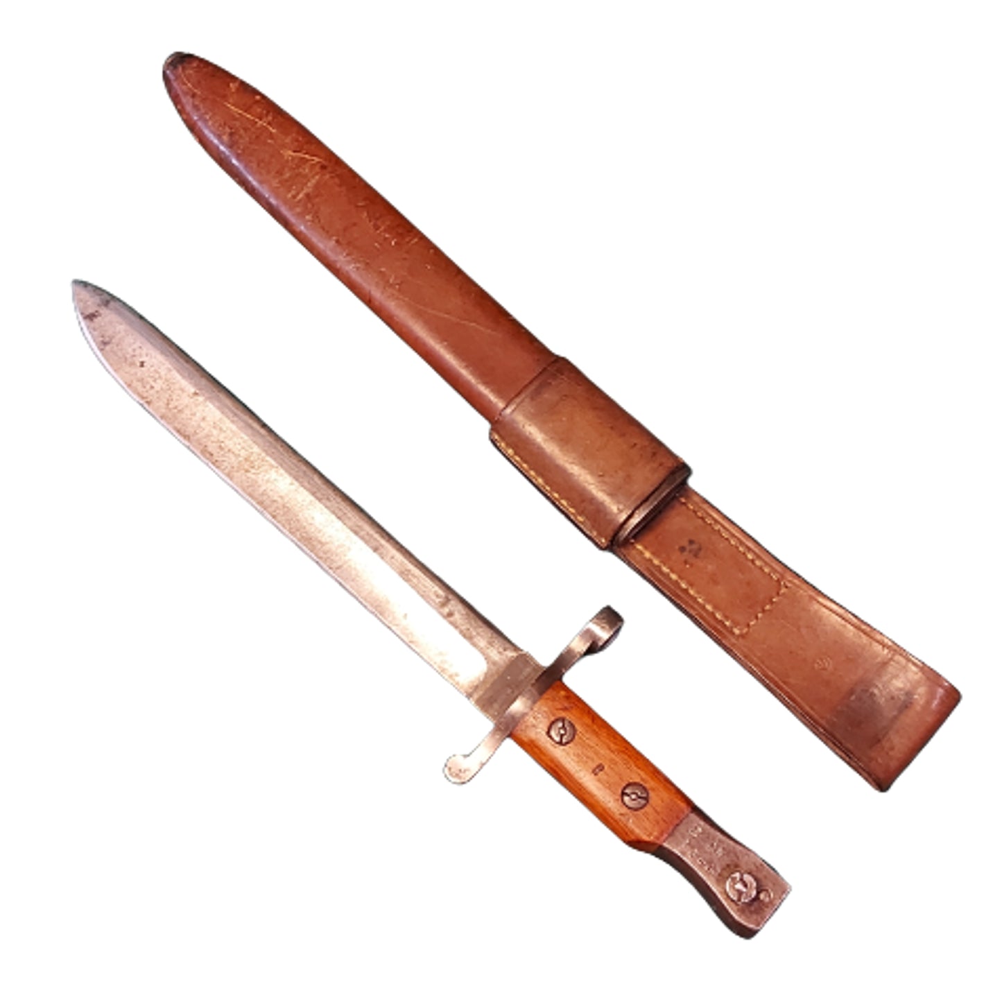 WW1 Canadian Pattern 1907 Regimentally Marked Ross Rifle Bayonet -95th Saskatchewan Rifles Regiment