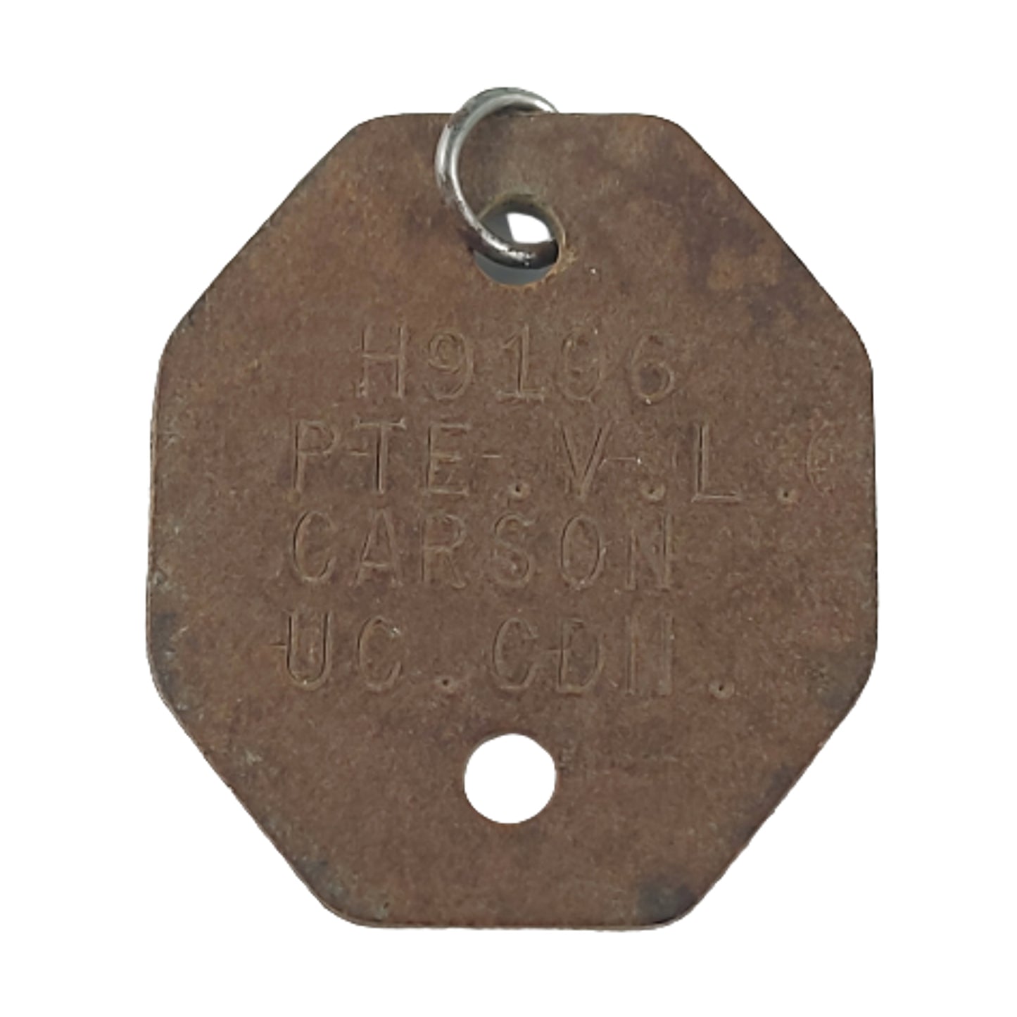 WW2 Canadian ID Disc Pair (Dog Tags) No.10 District Depot