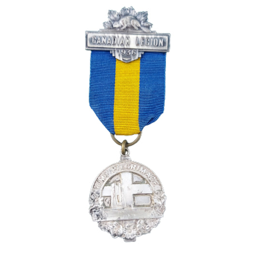 Pre-WW2 Canadian Legion Vimy Pilgrimage Participant's Medal 1936