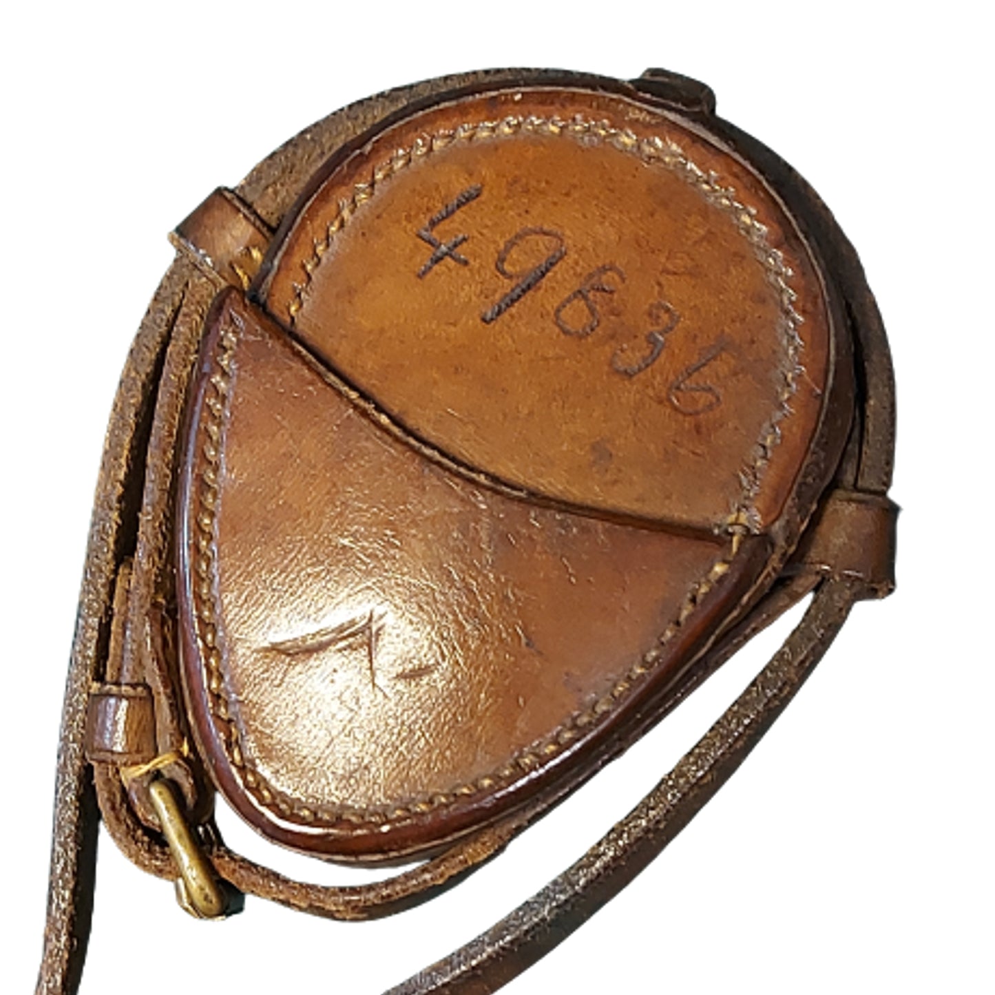 WW1 British Officer's Field Compass In Carrier With Service Number
