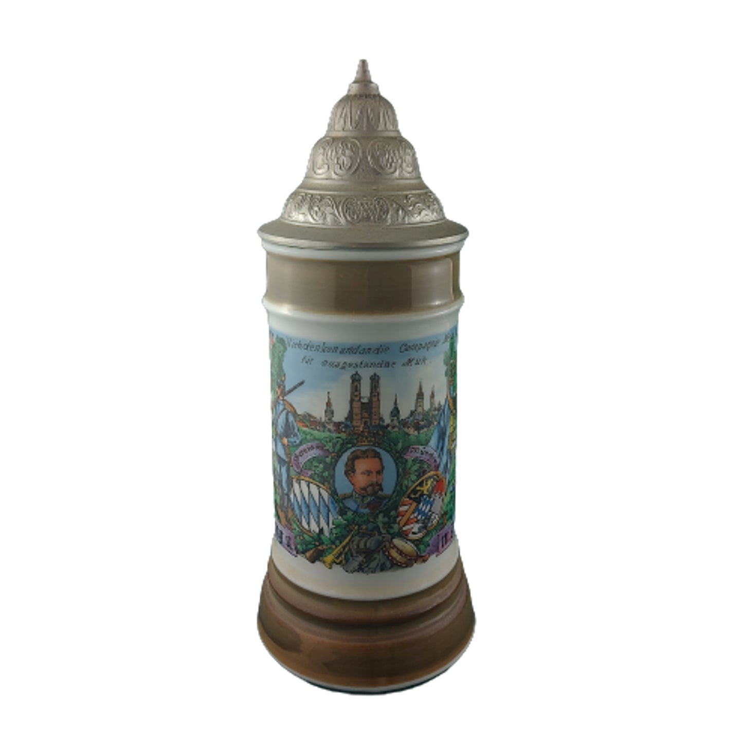 WW1 German Bavarian Porcelain Regimental Stein