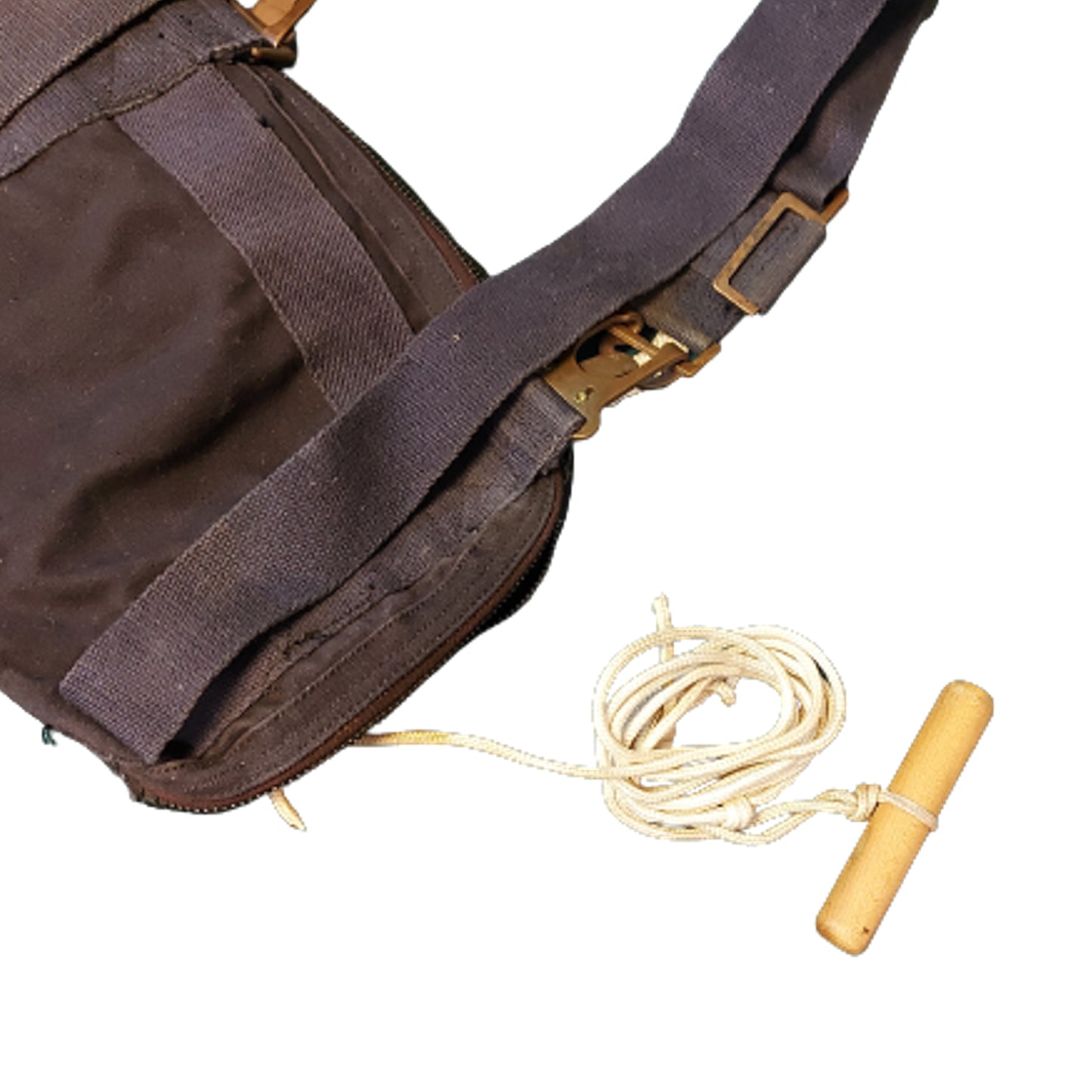 RCN Royal Canadian Navy Inflatable Life Jacket Satchel And Instruction Pamphlet